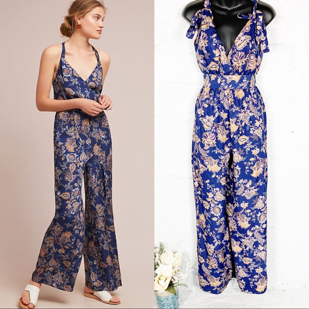 Anthropologie Ett Twa Paisley Jumpsuit